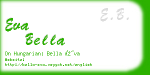 eva bella business card
